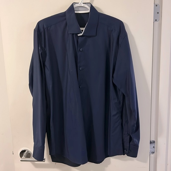 Men’s size Large navy blue dress shirt - Picture 1 of 3